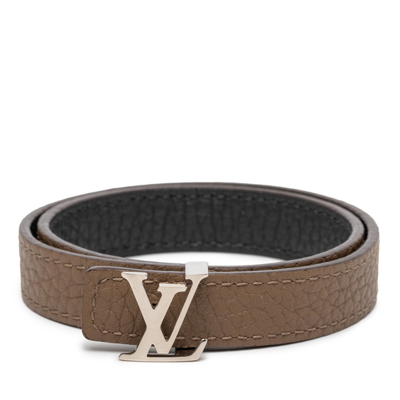 Pre-Loved Louis Vuitton Bicolor Taurillon LV Initiales Reversible Bracelet - Picture 1 of 5
